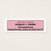 White House Pink Slip for Trump 2020 Verkiezing Mini Visitekaartjes (Voorkant)