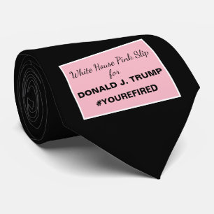 White House Pink Slip for Trump Resistance 2 Stropdas