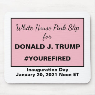 White House Pink Slip for Trump Resistance Muismat
