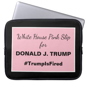White House Pink Slip voor Trump Fired Laptop Sleeve
