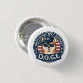 White House Tech Support Doge Ronde Button 3,2 Cm (Voorkant /achterkant)
