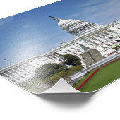 White House US Capitol Building Washington DC Foto Afdruk (Hoek)