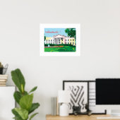 White House - Washington DC Cool Digital Poster (Thuiskantoor)