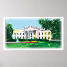 White House - Washington DC digitaal schilderij