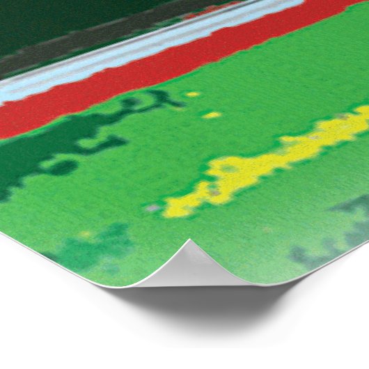 White House - Washington DC digitaal schilderij Poster (Hoek)