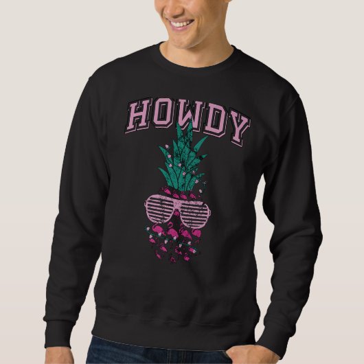  White Howdy Rodeo Western Land Zuid Trui (Voorkant)
