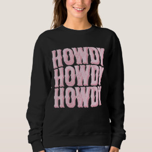  White Howdy Rodeo Western Land Zuid Trui