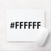White HTML RGB Muismat (Met muis)