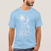 White Hula Girl T-Shirt (Voorkant)