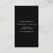 White Humming Bird Logo Visitekaartje (Achterkant)