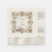 White Hummingbird Coined Cocktail servetten (Voorkant)