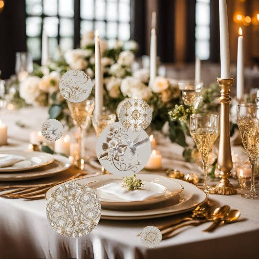White Hummingbird Confetti