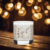 White Hummingbird Elegant Whisky Glas