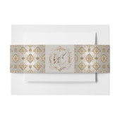 White Hummingbird Fancy Invitation Belly Band Uitnodigingen Wikkel (Voorkant Voorbeeld)