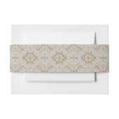 White Hummingbird Floral Invitation Belly Band Uitnodigingen Wikkel (Voorkant Voorbeeld)