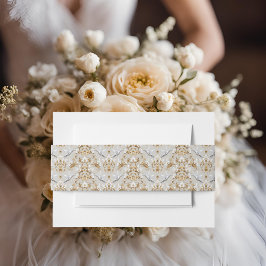 White Hummingbird Garden Invitation Belly Band Uitnodigingen Wikkel