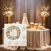 White Hummingbird Minimalist Bedacht Luncheon Servet