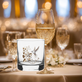 White Hummingbird Whisky Glas