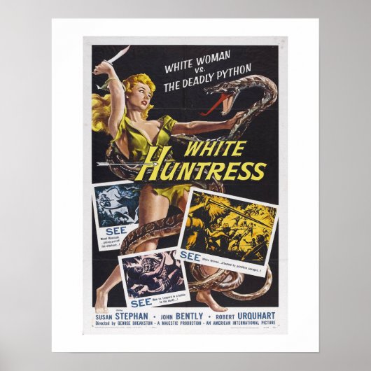 White Huntress Poster (Voorkant)