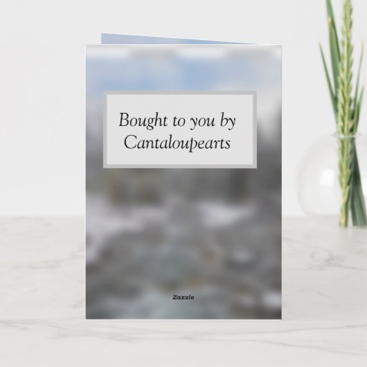 White Husky Blank Greeting Kaart (Achterkant)