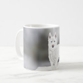 White Husky Koffiemok (Voorkant links)