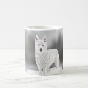 White Husky Koffiemok