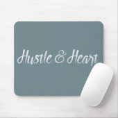White Hustle and Heart Typography Muismat (Met muis)
