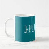 White Hustle Modern Typography Koffiemok (Links)
