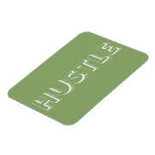 White Hustle Modern Typography Magneet (Linkerzijde)