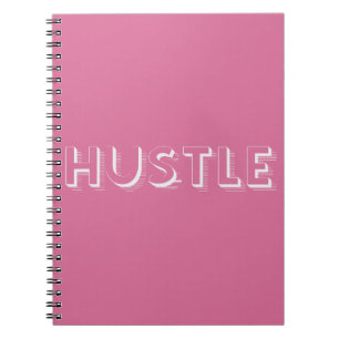White Hustle Modern Typography Notitieboek