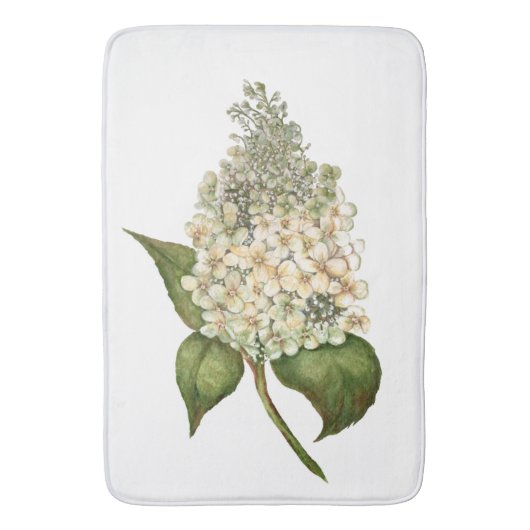 White Hydrangea Badmat (Voorkant Verticaal)