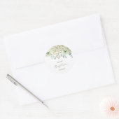 White Hydrangea Baptism Sticker (Envelop)