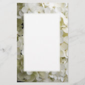 White Hydrangea Blossom Briefpapier (Voorkant)