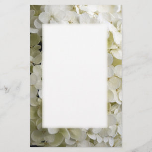 White Hydrangea Blossom Briefpapier
