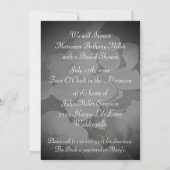 White Hydrangea Bridal Shower Invitation Kaart (Achterkant)