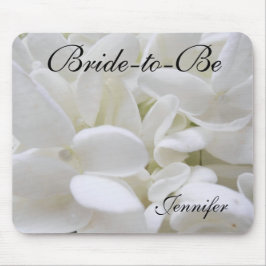 White Hydrangea "Bride-to-Be" mousepad Muismat