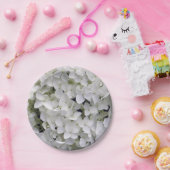  White Hydrangea Closeup Photo Papieren Bordje (Feest)