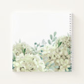 White Hydrangea doop gastenboek Notitieboek (Achterkant)