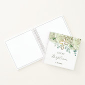 White Hydrangea doop gastenboek Notitieboek (Binnen)