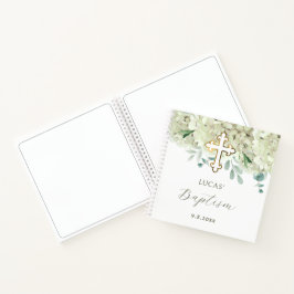 White Hydrangea doop gastenboek Notitieboek