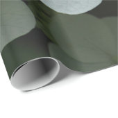  White Hydrangea Floral Foto Cadeaupapier (Rol Hoek)