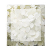 White Hydrangea Floral Notitieblok (Voorkant)