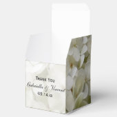 White Hydrangea Floral Wedding Bedankdoosjes (Geopend)