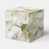White Hydrangea Floral Wedding Bedankdoosjes (Achterkant)