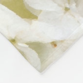 White Hydrangea Floral Wedding Fleece Deken (Hoek)