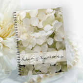 White Hydrangea Floral Wedding Notitieboek