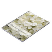 White Hydrangea Floral Wedding Notitieboek (Linkerzijde)