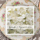 White Hydrangea Floral Wedding Servet