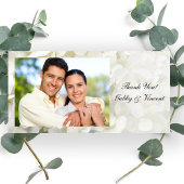 White Hydrangea Flower Wedding Bedankt