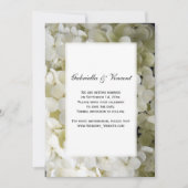 White Hydrangea Flower Wedding Save the Date Kaart (Voorkant)